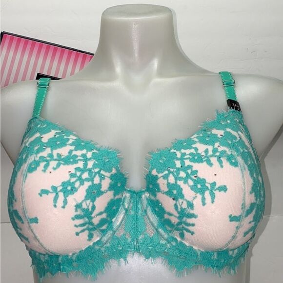 🔥 Victoria Secret  bra  dream angel lined Demi sz 34C New - Picture 1 of 4